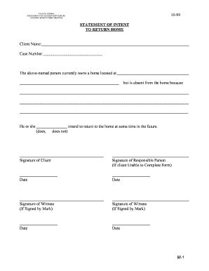 Letter Of Intent To Return To Home Country Sample .